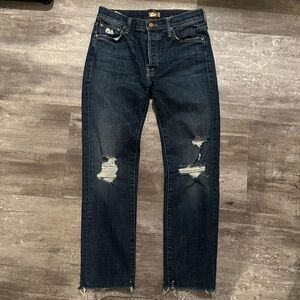 MOTHER The Scrapper Cuff Ankle Fray